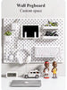Best-Selling Home Item, Only Suitable For Our Store Hole Board, Not For Anyother Peg Board. Basic Living 1Pc Wall-Mounted And No Drilled Pegboard , Multiple Combination Kit Accessories, Suitable For Workbench/ Kitchen/Office/Craft Room/Bathroom.