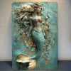 Tin Metal Sign Mermaid Vintage Wall Decor: Unique Mermaid Art For Home  Office  Bar  & Garage. Decorative Metallic Tin Sign With Ocean Theme  Distressed Look  Inch. Retro Metal Wall Art. Galvanized Iron Sign.