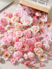 15/52pcs Pink Artificial Flowers - Faux Flowers, Suitable For DIY Wreaths, Wedding Bouquets, Party Decorations, Home Centerpieces, Mother's Day/Back To School/Valentine's Day Gifts, Year-Round Use